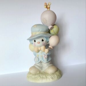 Vintage Precious Moments Clown Birthday Collectible Porcelain Figurine